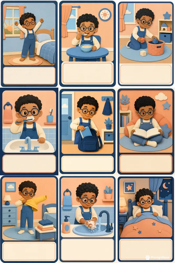 Kids Visual Routine Cards