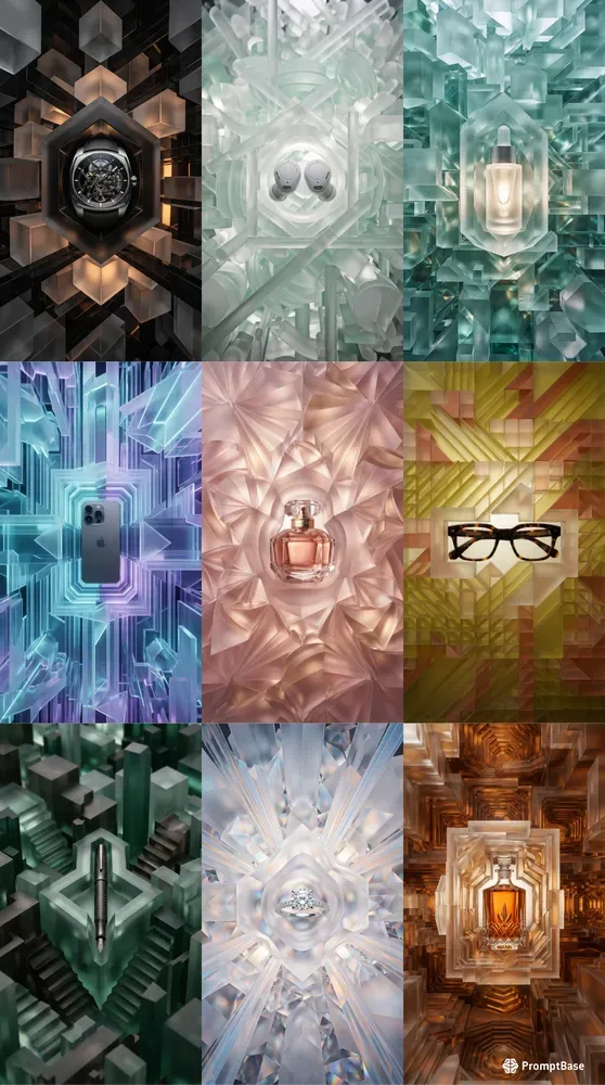 Frosted Acrylic Prism Monolith Stages