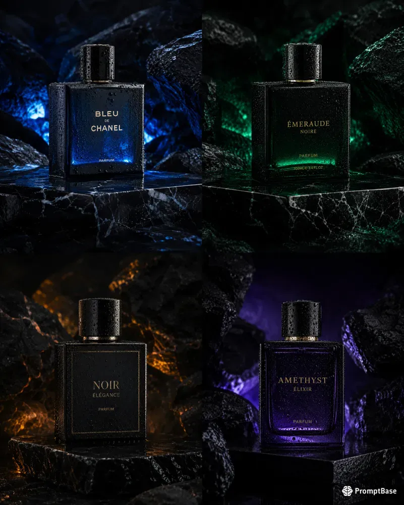 Noir Luxury Perfume Mockups