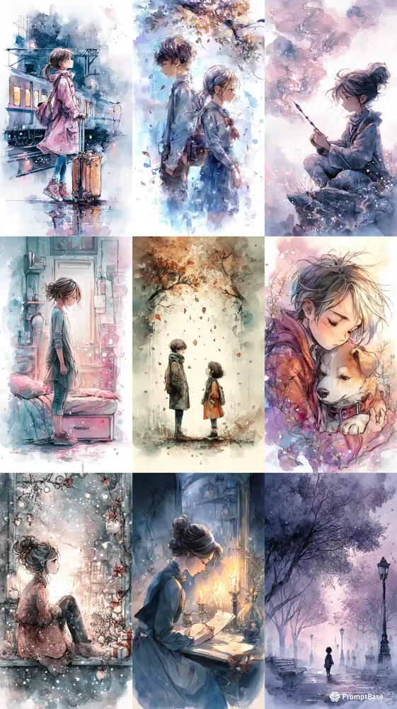 Watercolor Art For Sad Romantic Stories