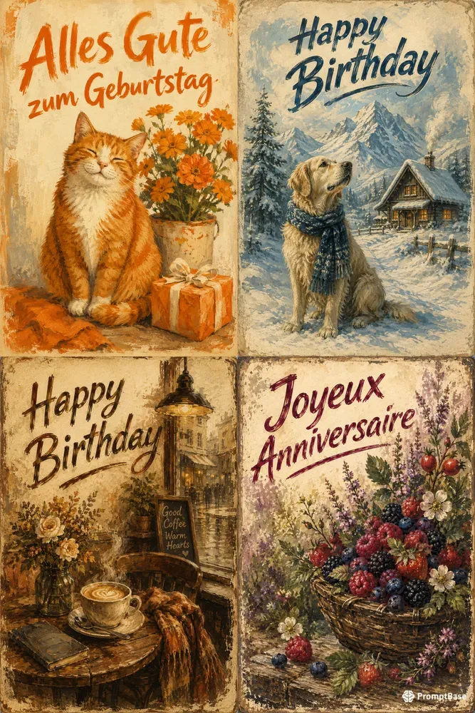 Vintage Birthday Cards