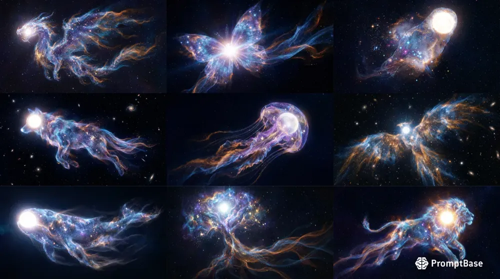 Cosmic Nebula Stardust Entities