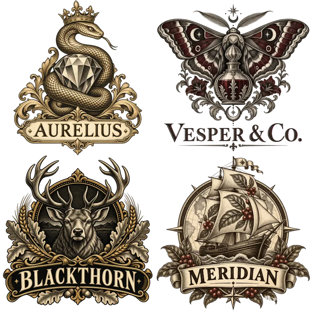 Vintage Engraving Logo Generator