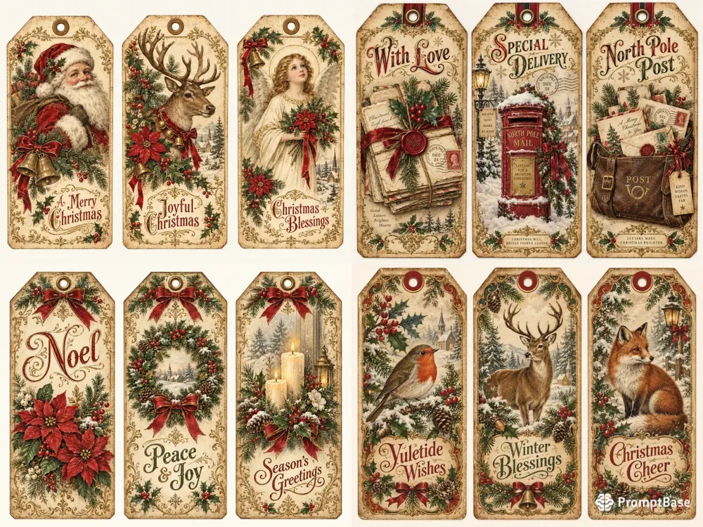 Vintage Christmas Gift Tags