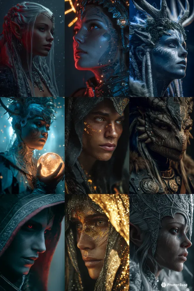 Fantasy Character Portrait Templates