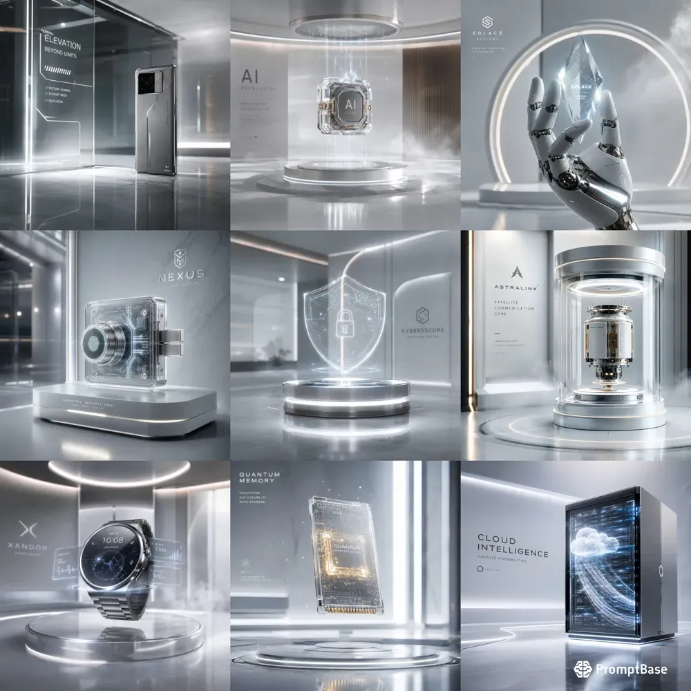 Minimal Futuristic Tech Showcases