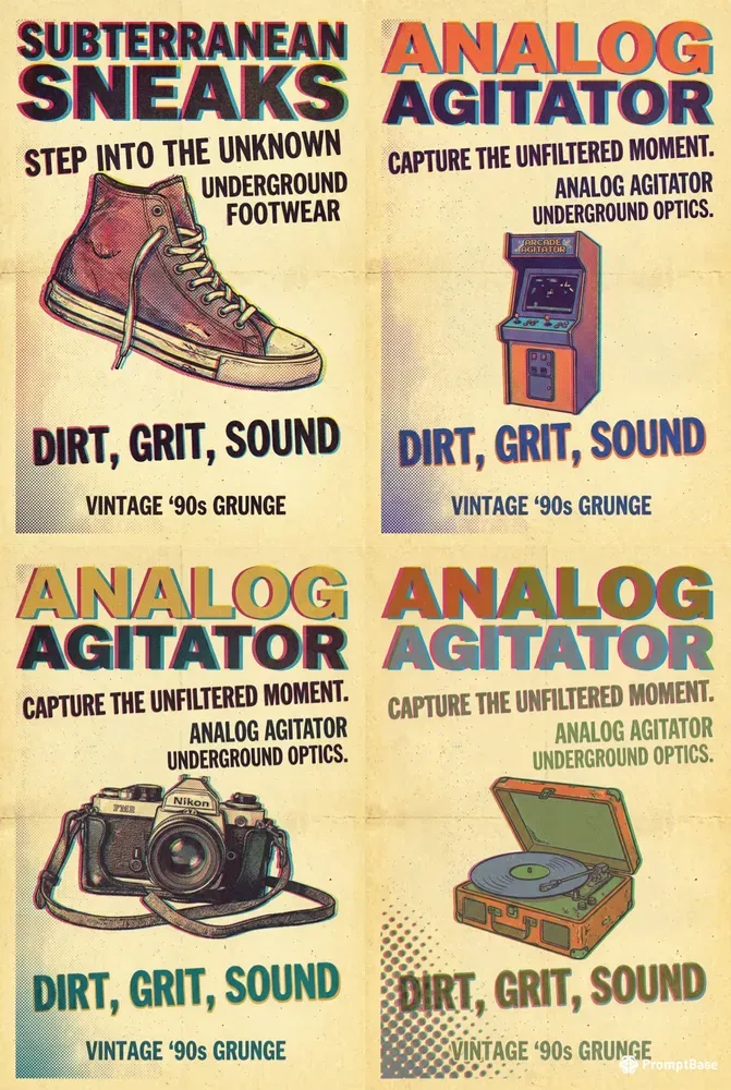 Risograph Grunge Commercial Ad Engines