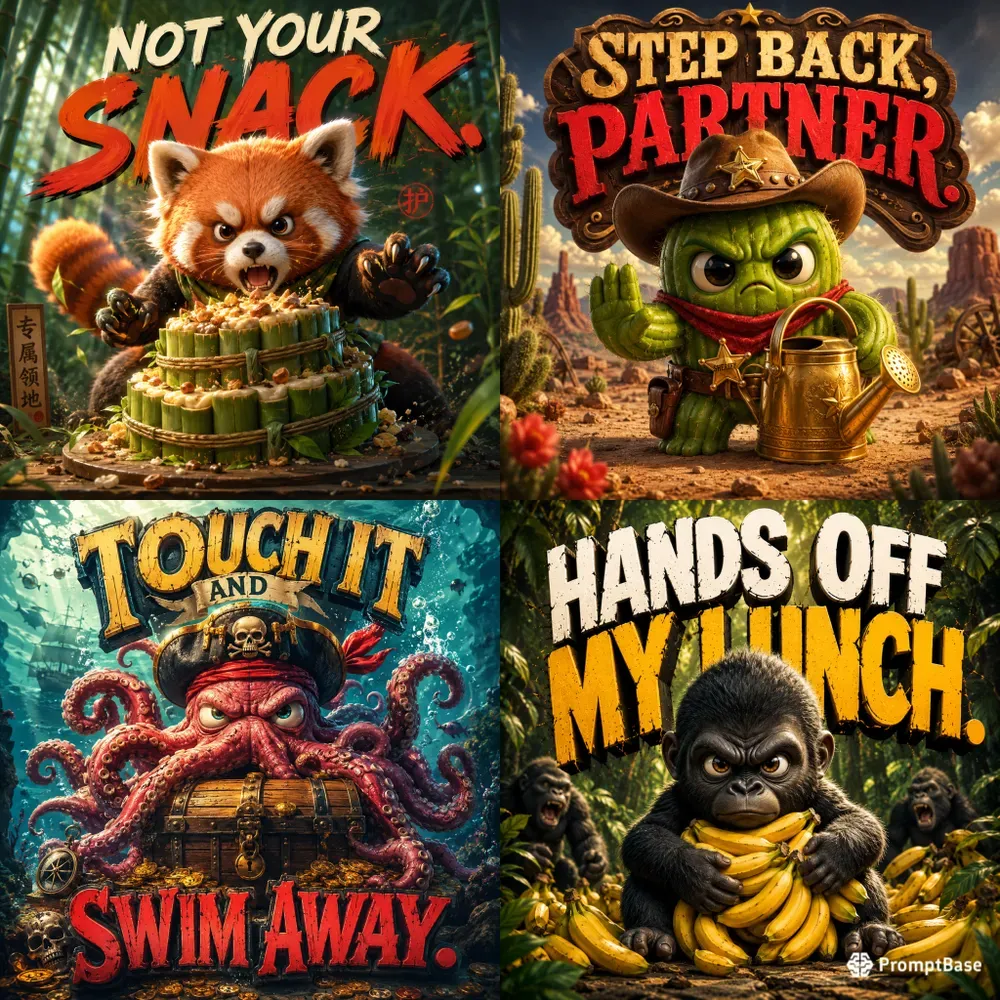 Bold Attitude Mascot Poster Collections