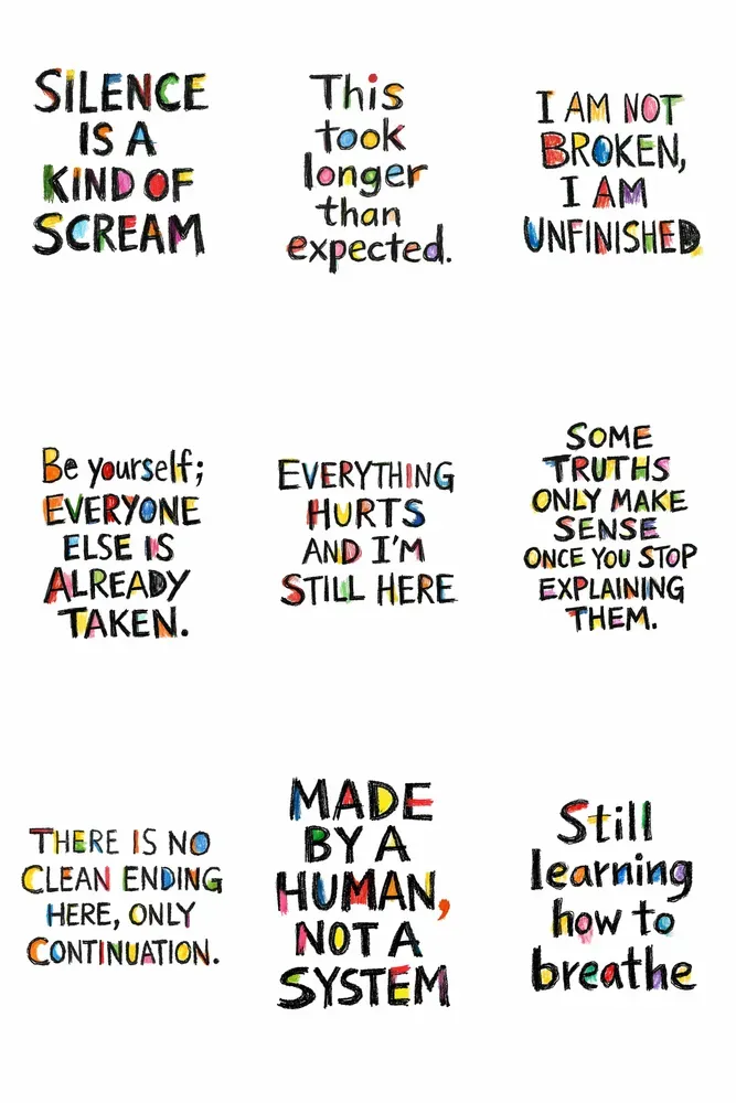 Raw Art Brut Typography Posters