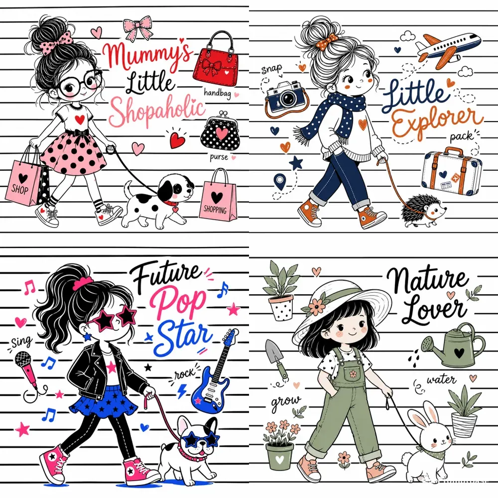 Cute Doodle Apparel Graphics