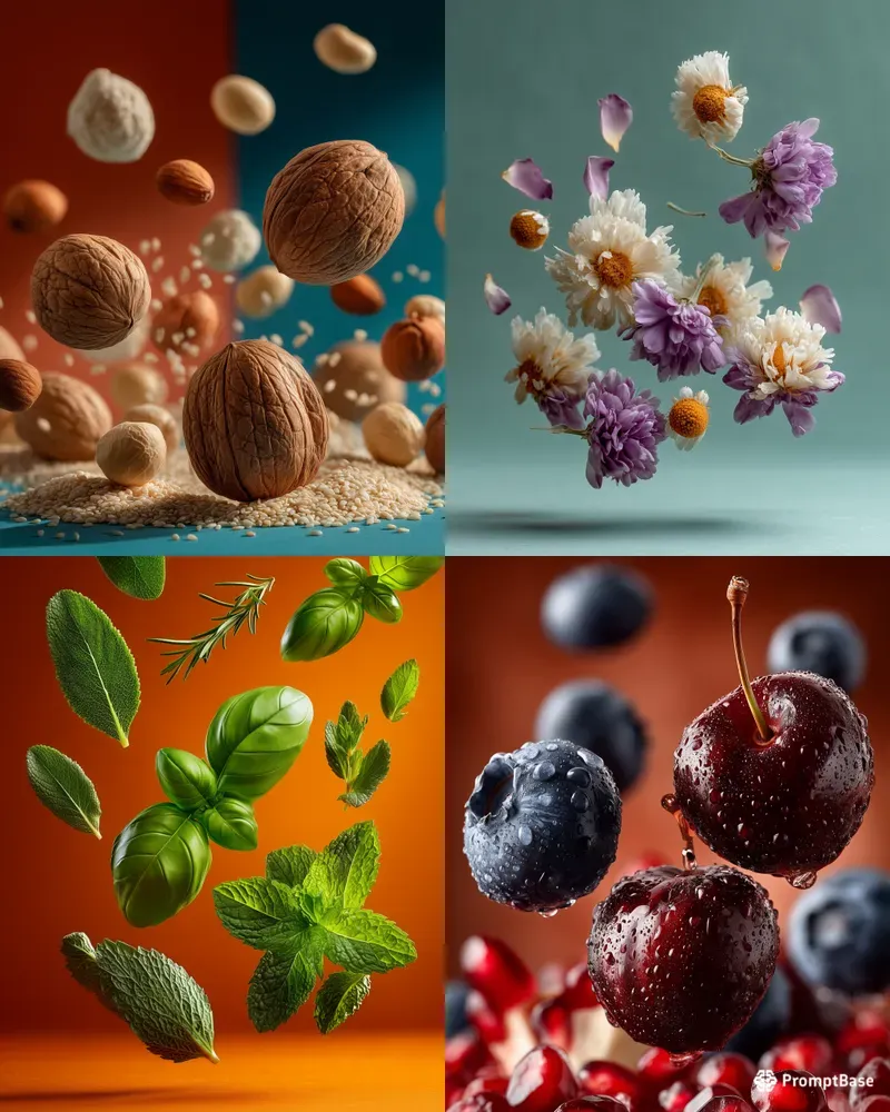 Floating Food Ingredient Generator