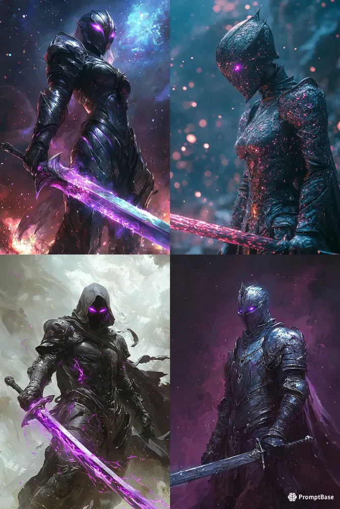 Epic Fantasy Void Knight Portraits
