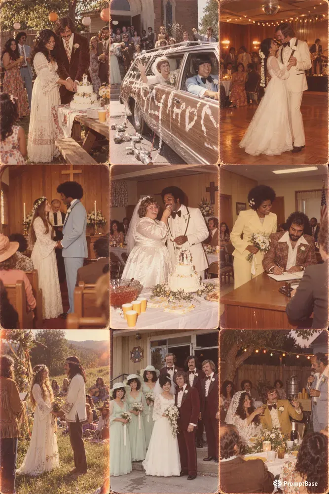 70s Wedding Day Photos