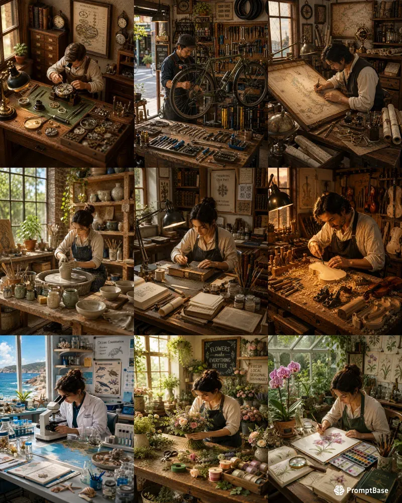 Miniature Profession Workspace Makers
