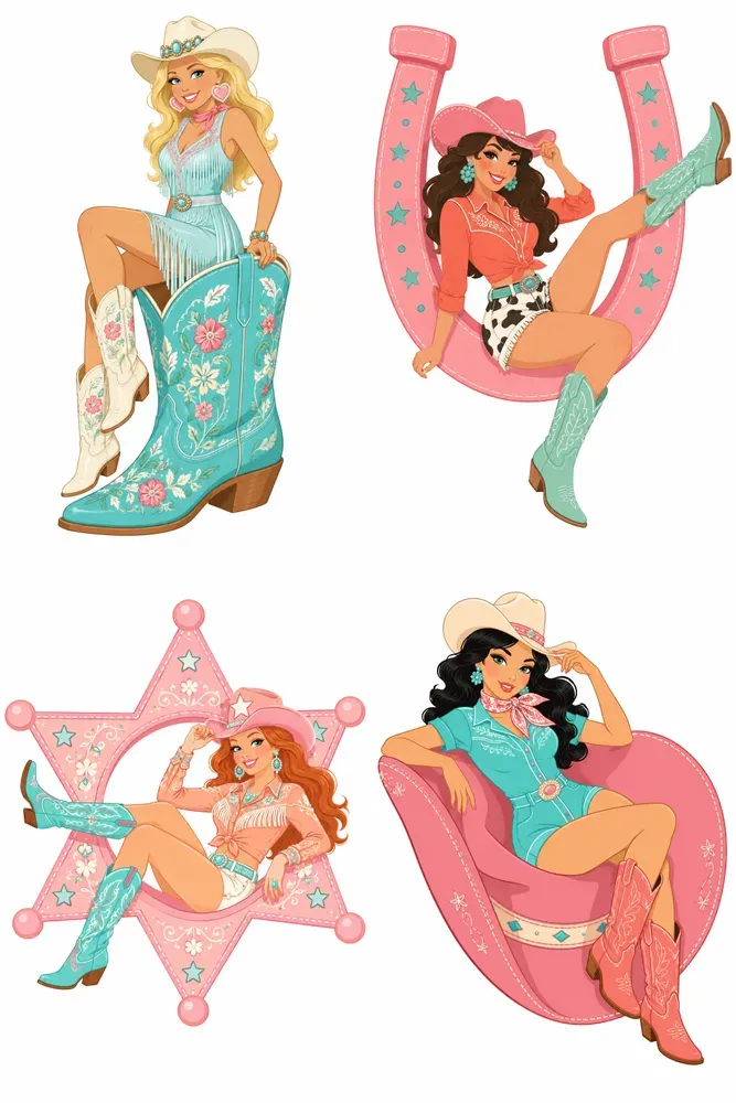 Coquette Western Cliparts