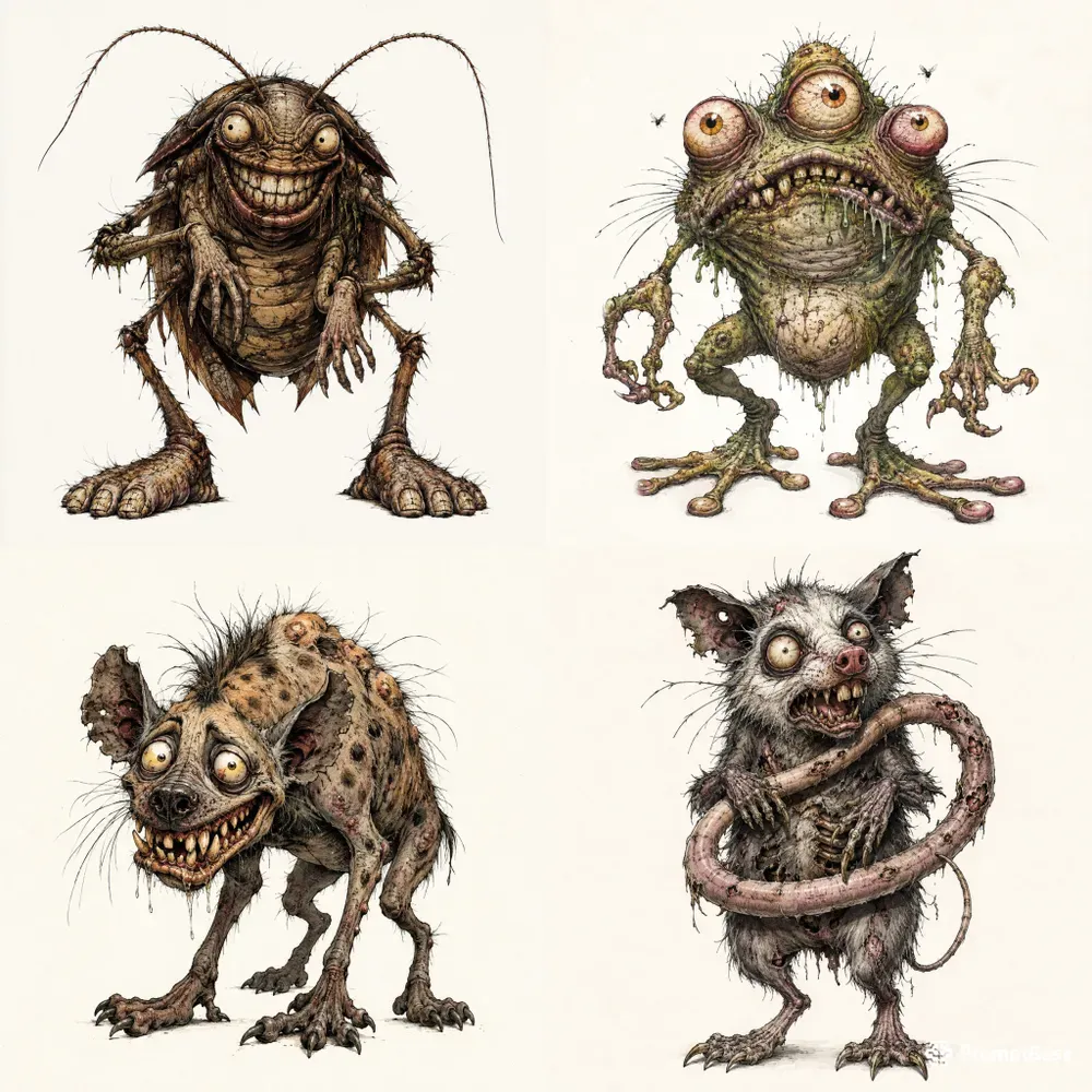 Grotesque Monster Characters