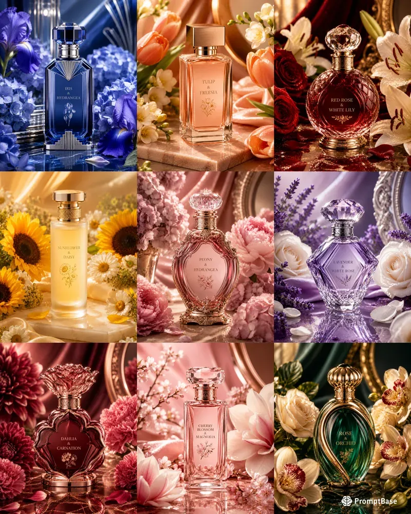 Luxury Floral Perfume Commercial Products