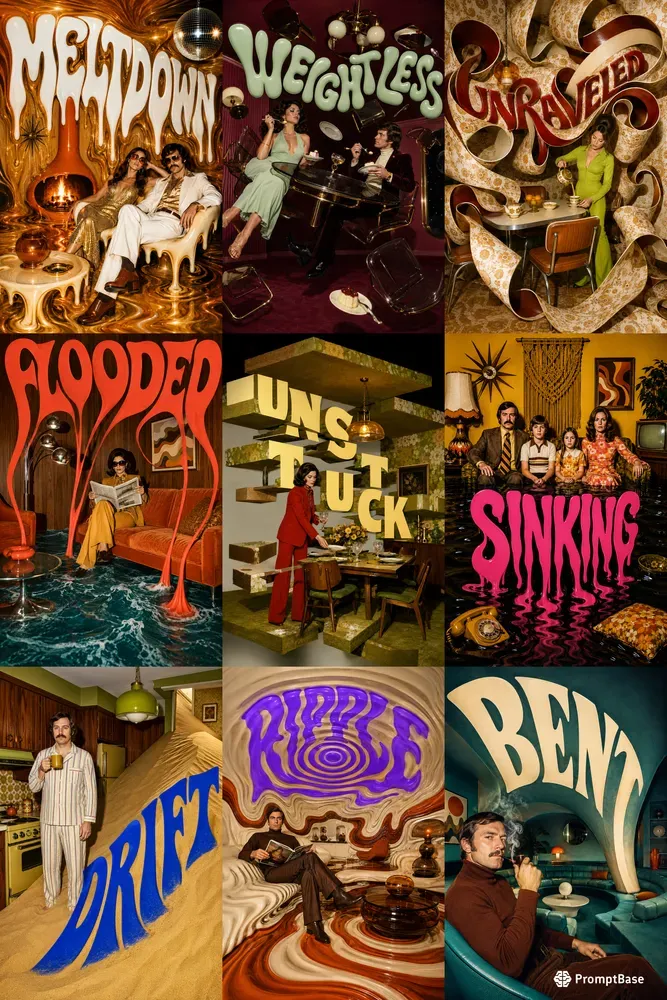 Psychedelic Room Typographies