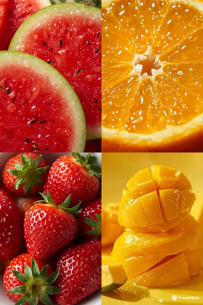 Vibrant Fresh Fruits Photography