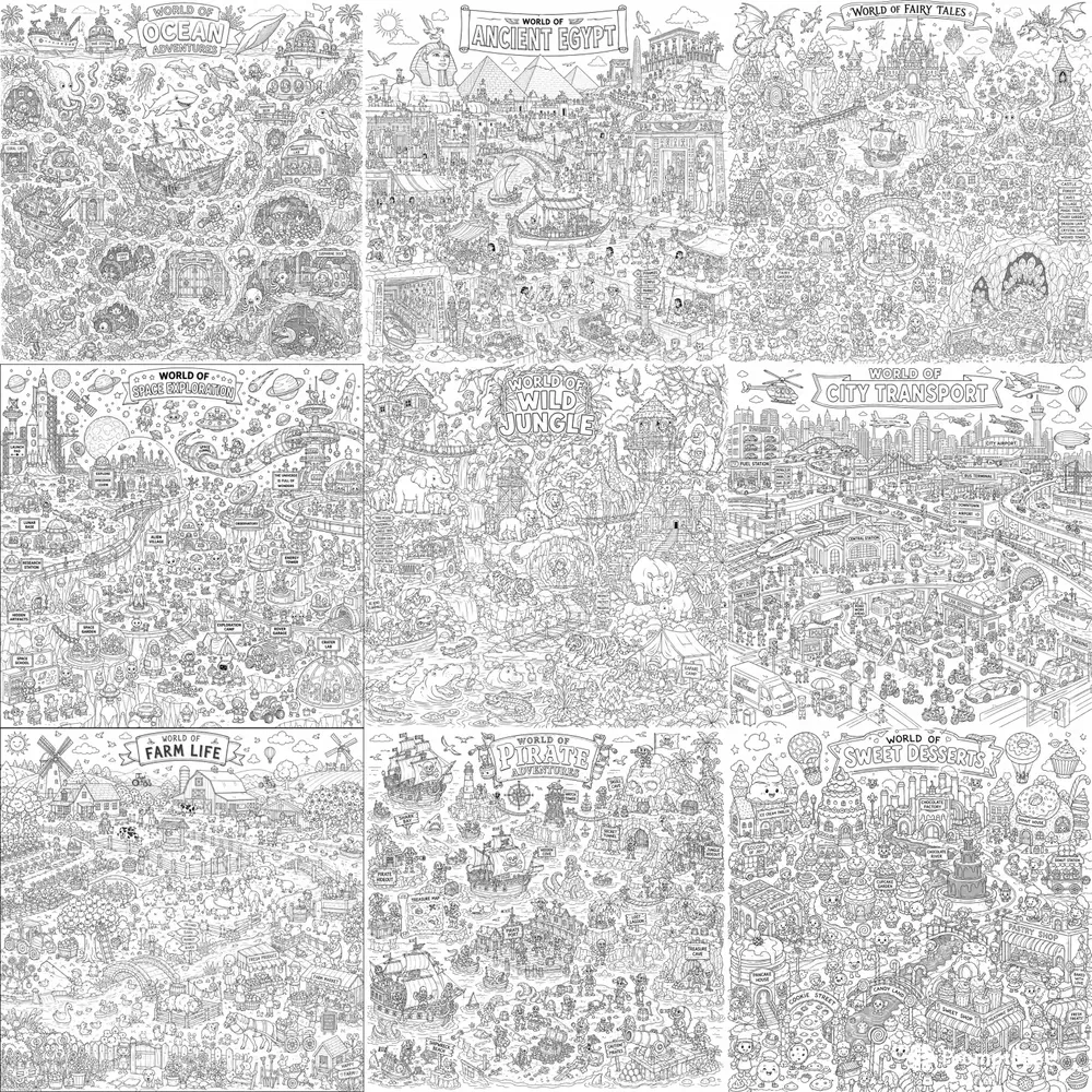 Hidden Story Worlds Doodle Packs