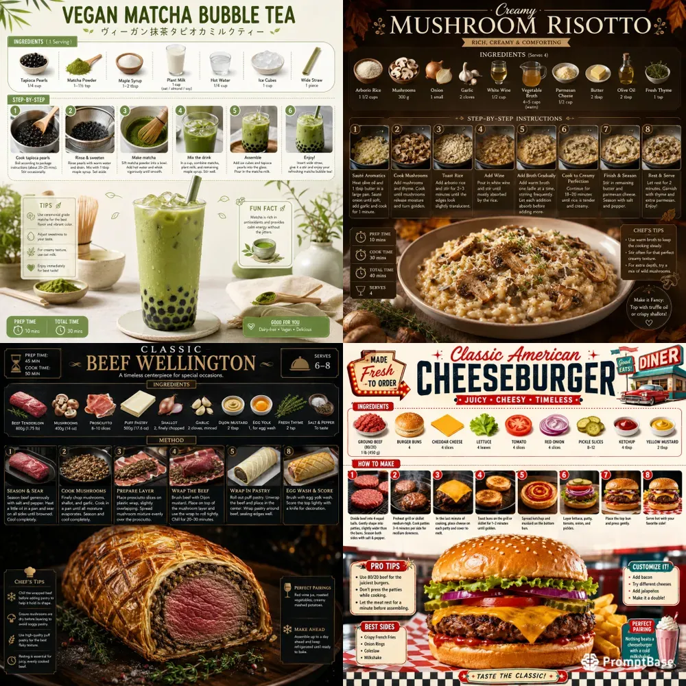 Visual Recipe Infographics