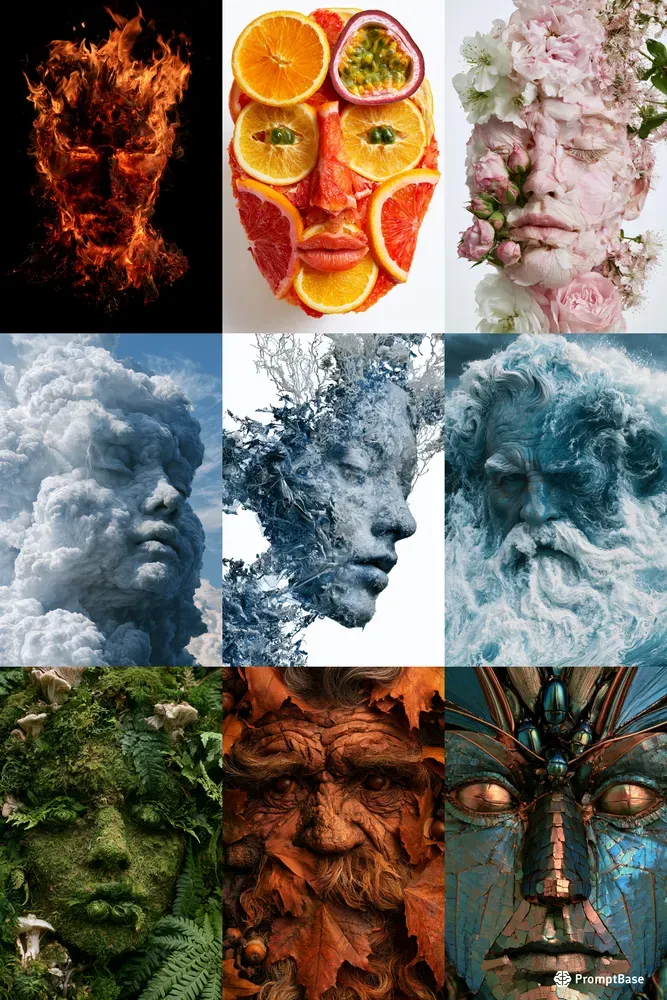 Nature Portrait Art Generator