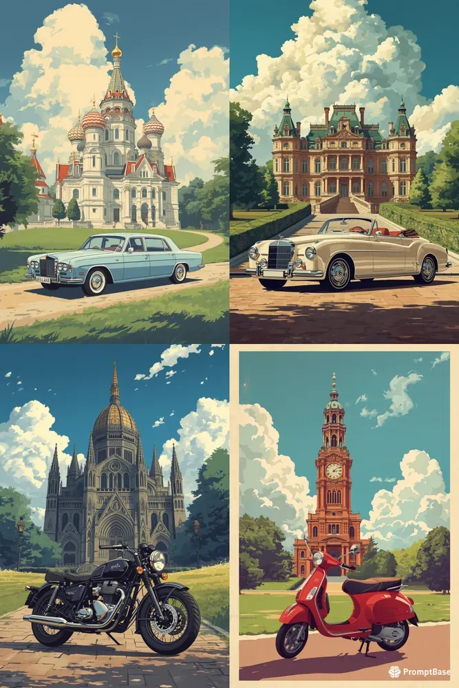 Ghibli Vintage Travel Posters