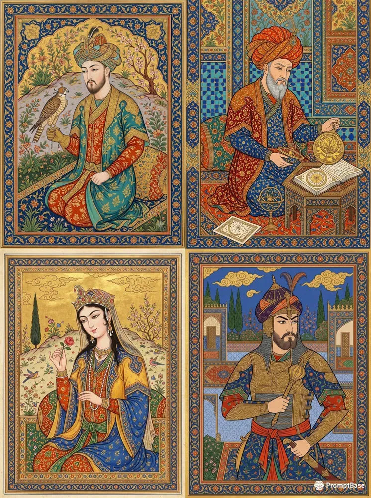 Persian Miniature Royal Avatars