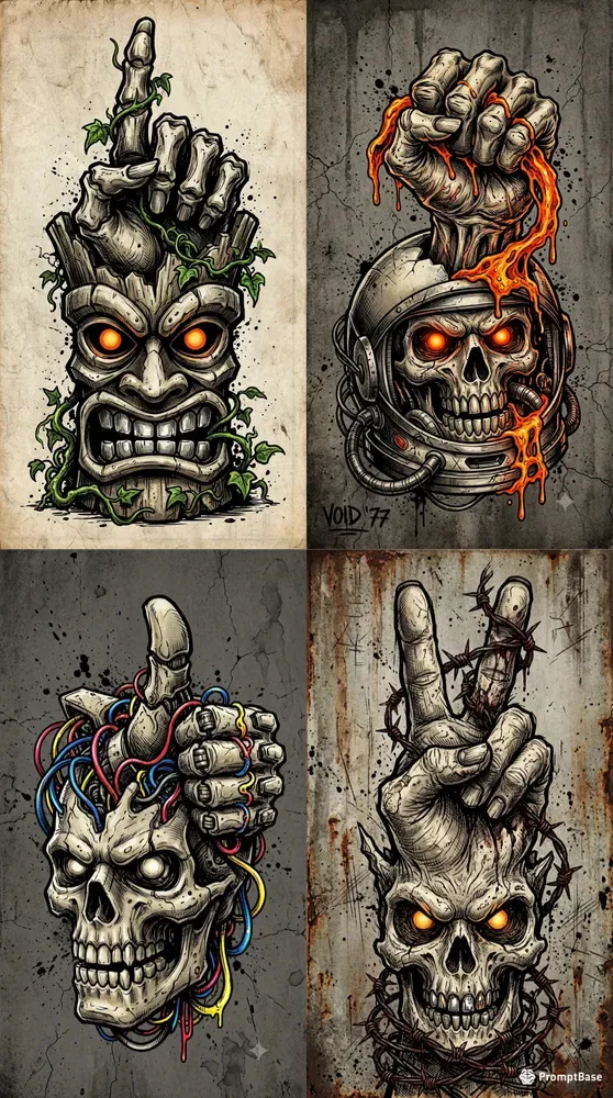 Gritty Rebel Street Art Graphics