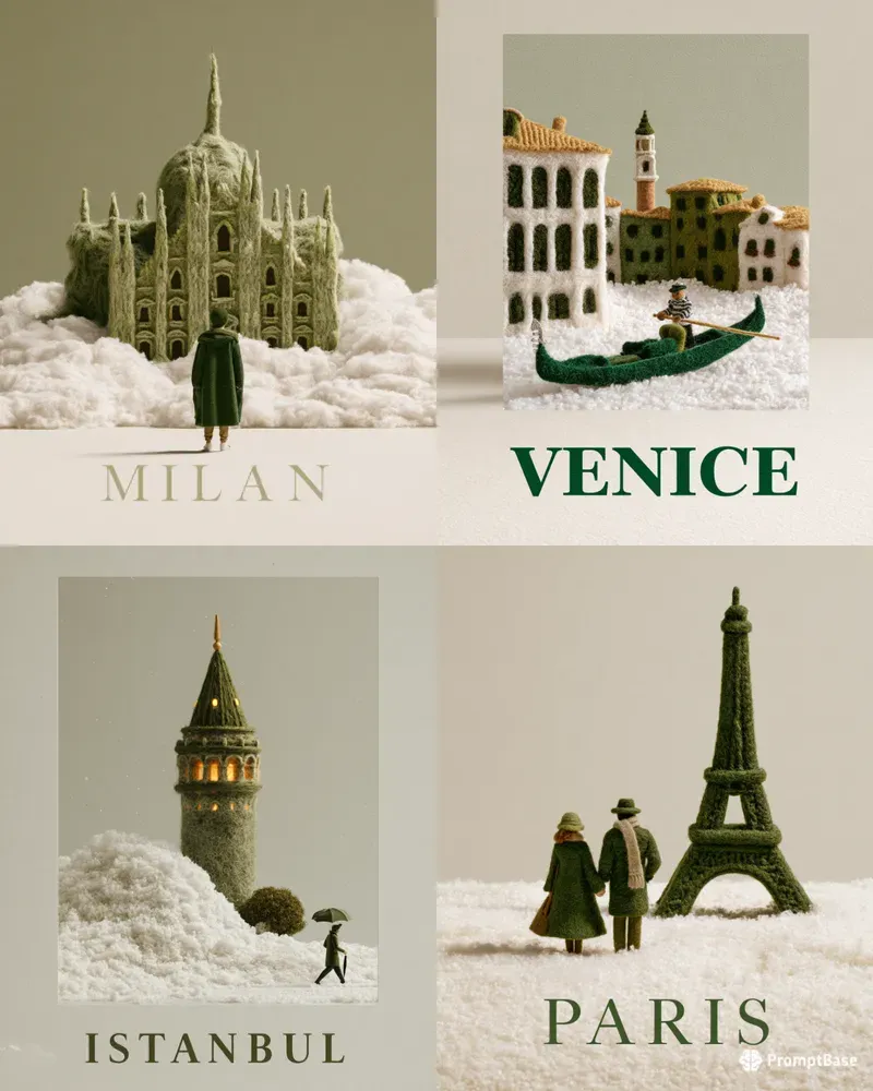 Felt Diorama City Poster Pod Packs