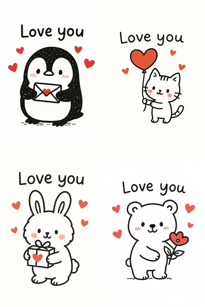 Cute Doodle Characters