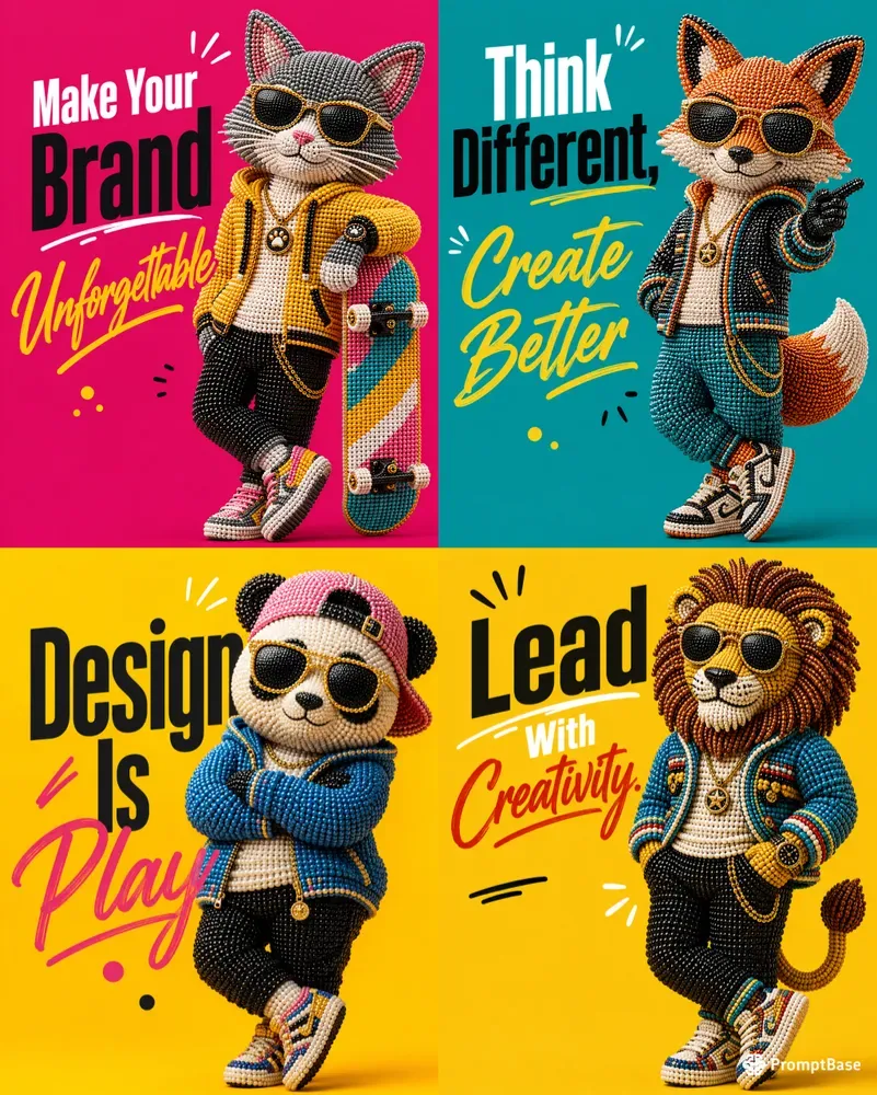 Beaded Mascot Ad Creators