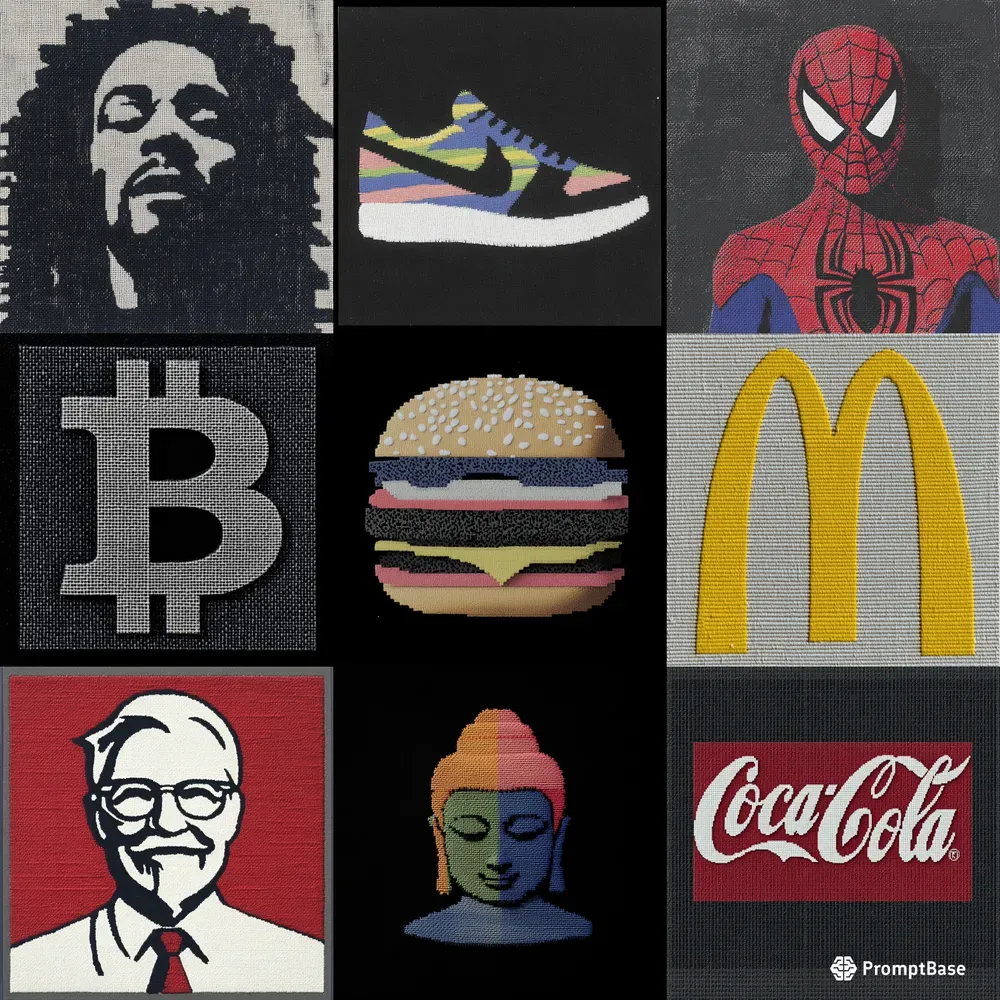 Retro Patches Embroidery Brand Portraits