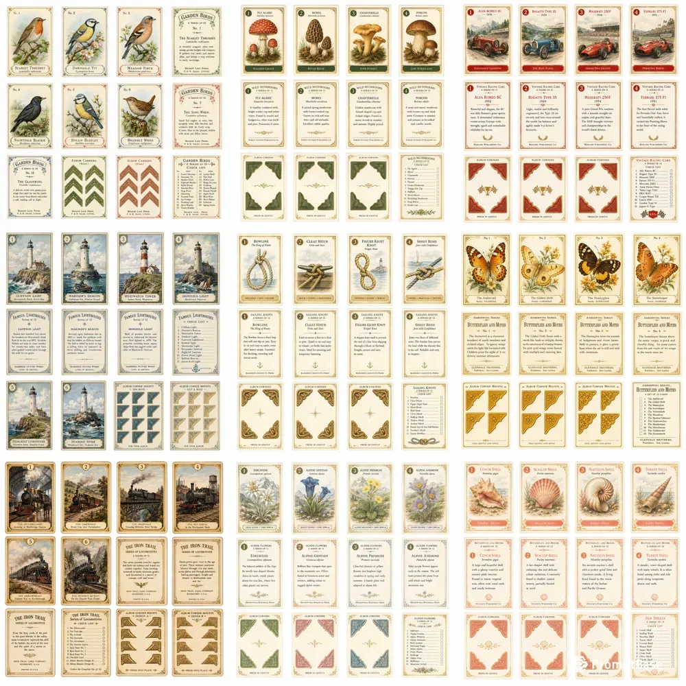 Cigarette Card Collector Sheets