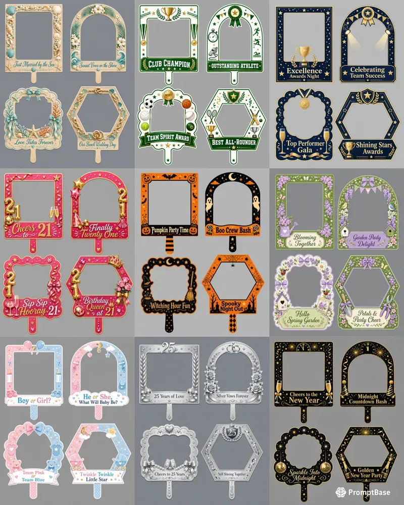 Photo Booth Frame Sign Designs
