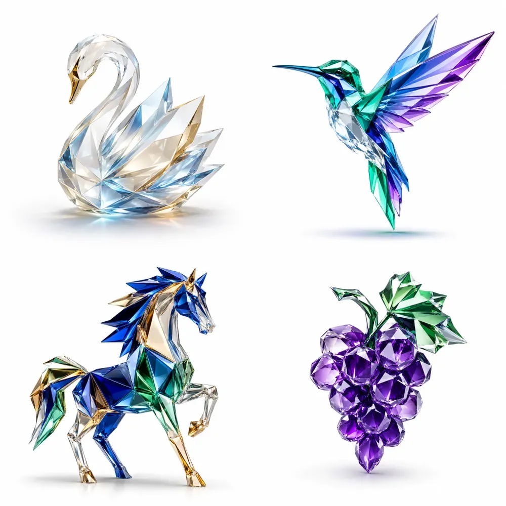 Luxury 3d Crystal Glass Logo Designs