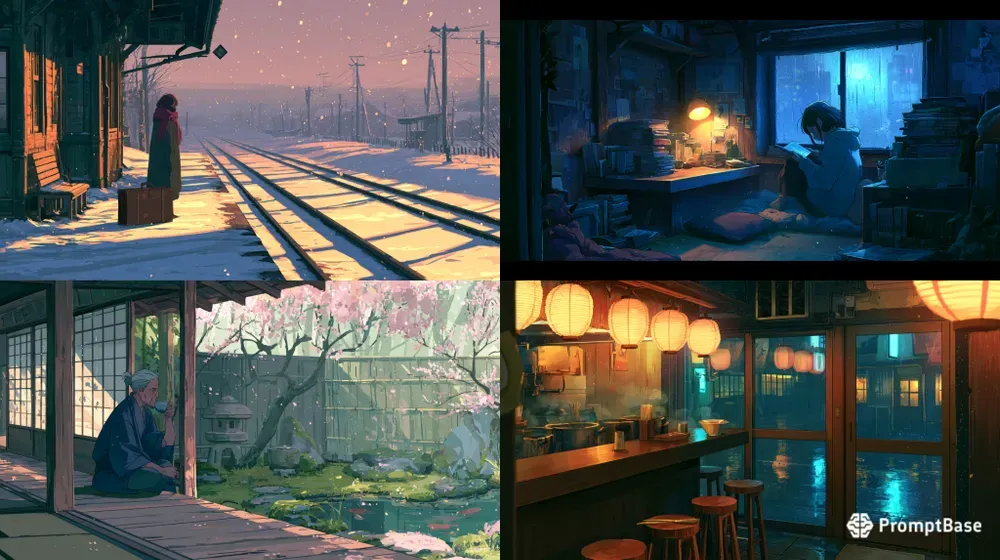 Lofi Japan Anime Scene Master Generator