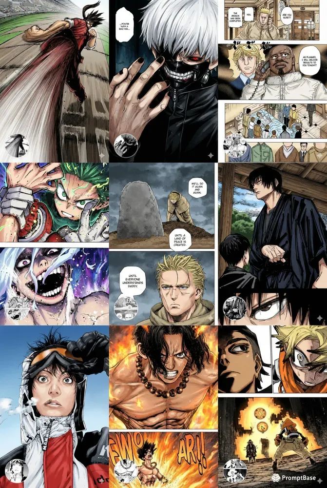 Manga Pages Digital Colorization