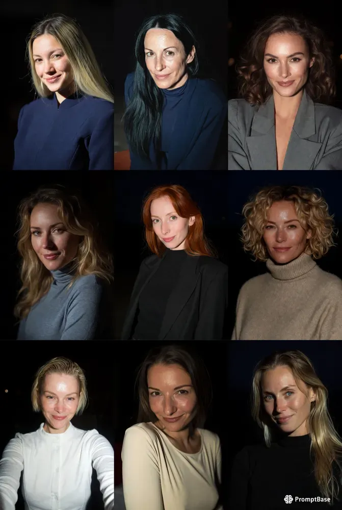 Flash Night Portrait Style