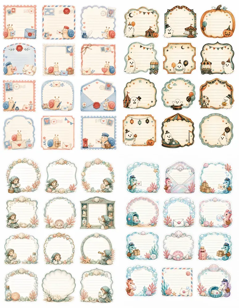 Kawaii Journaling Memo Frame Ephemera