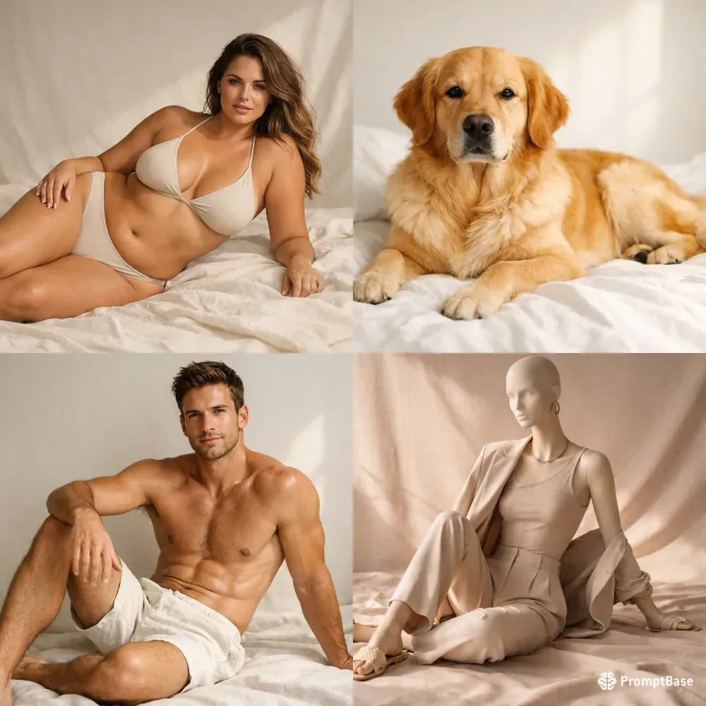 Minimal Sunlit Portrait Series