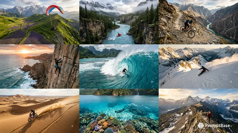 Cinematic Adventure Drone Photos