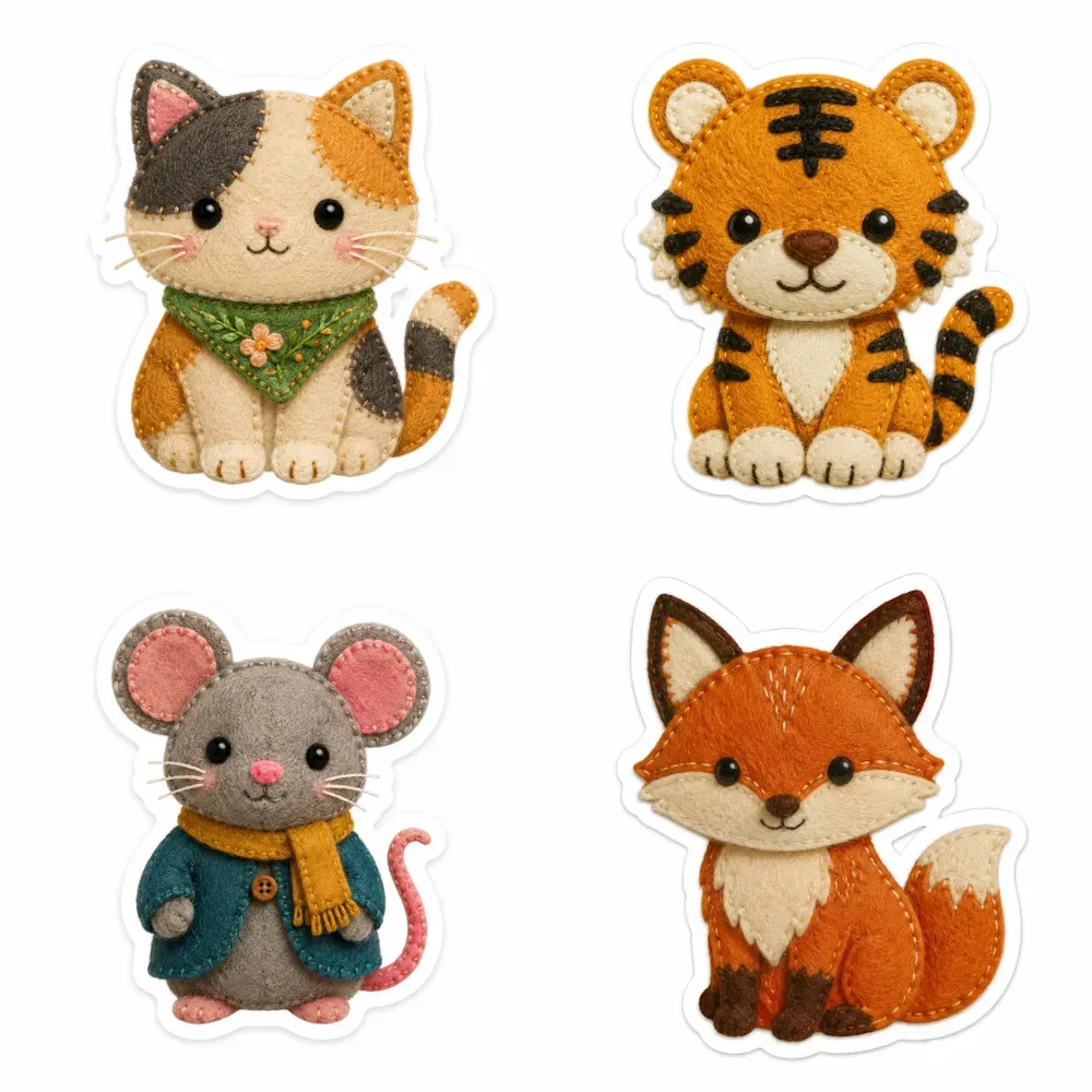 Felt Character Sticker Generator