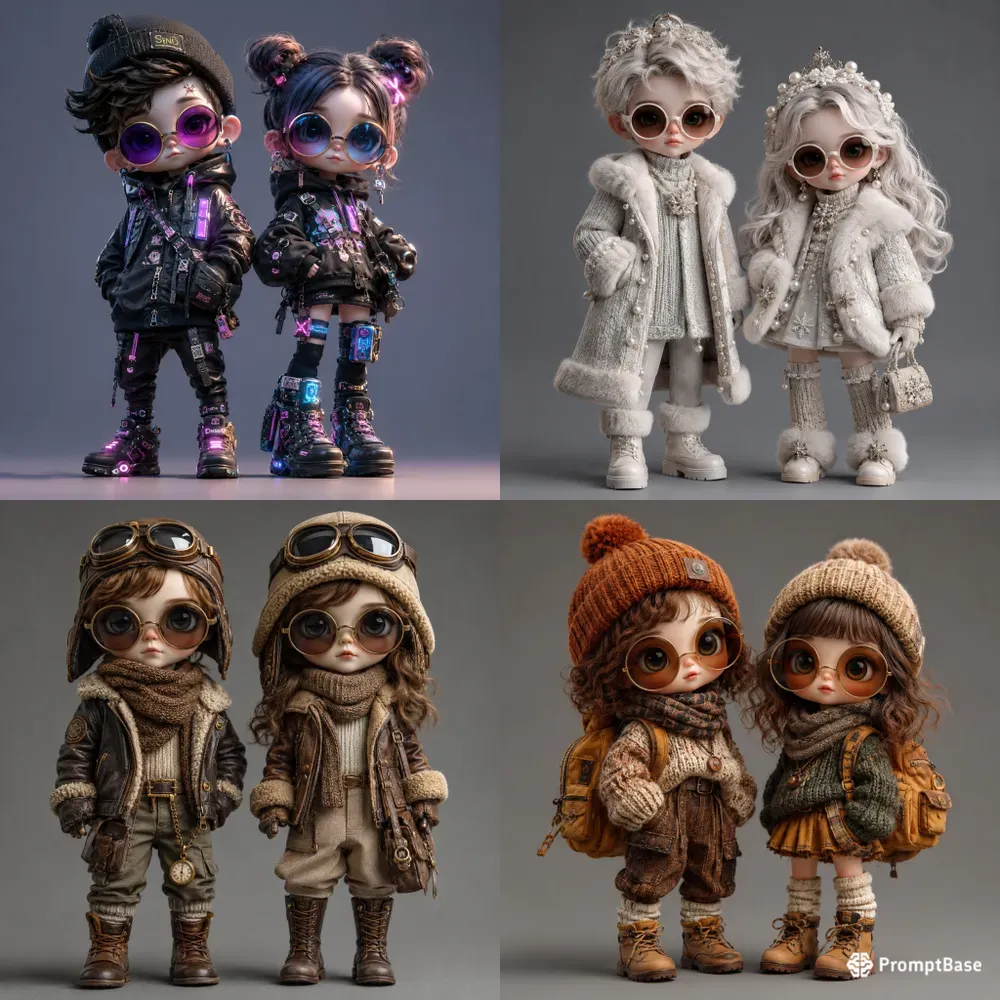 Oversized Fashion Doll Portraits
