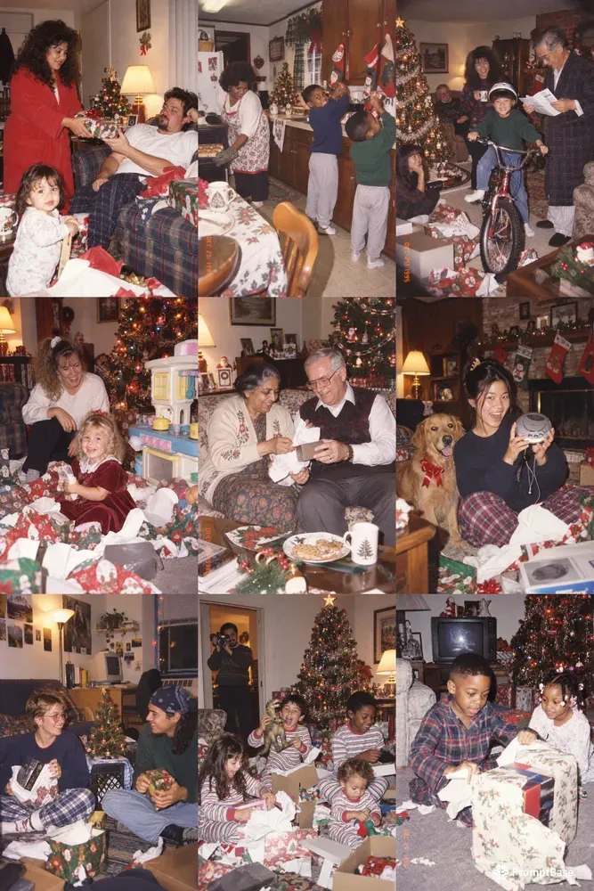90s Christmas Morning Photos