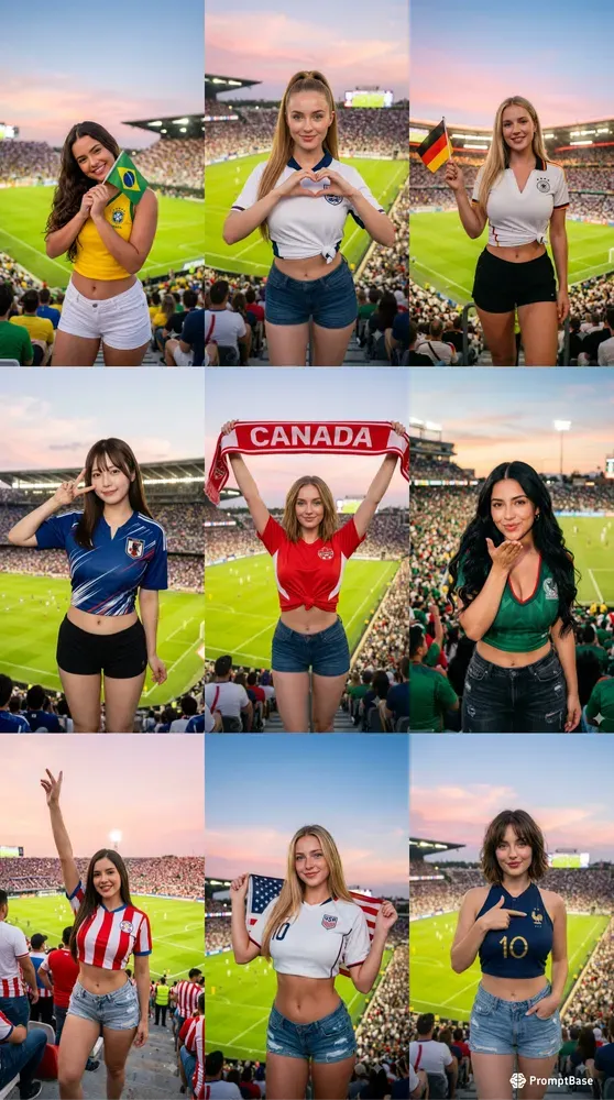 Beautiful World Cup Girls
