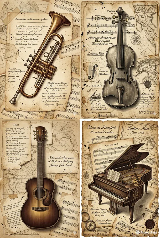Vintage Journaling Graphic Assets