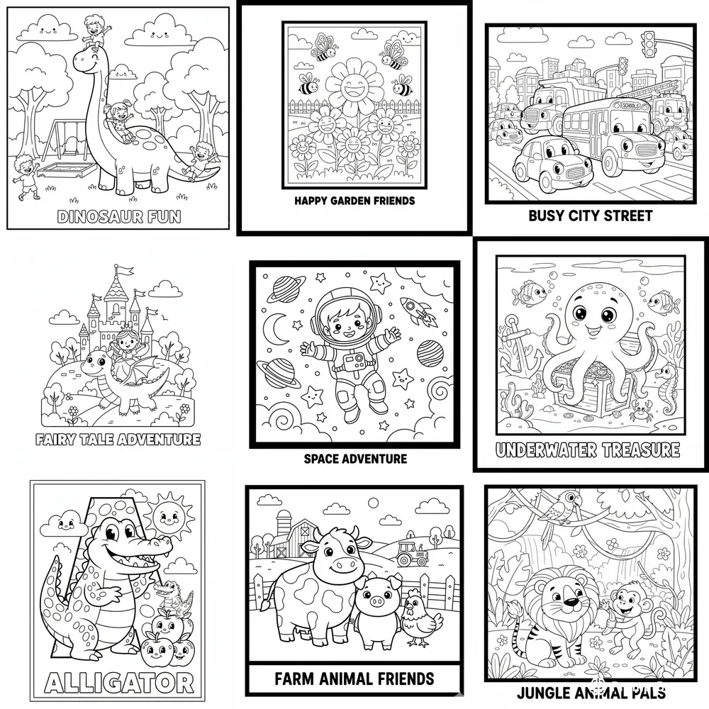Fun Magical Coloring Pages