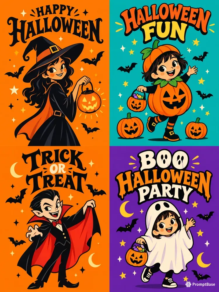 Halloween Card Vectors