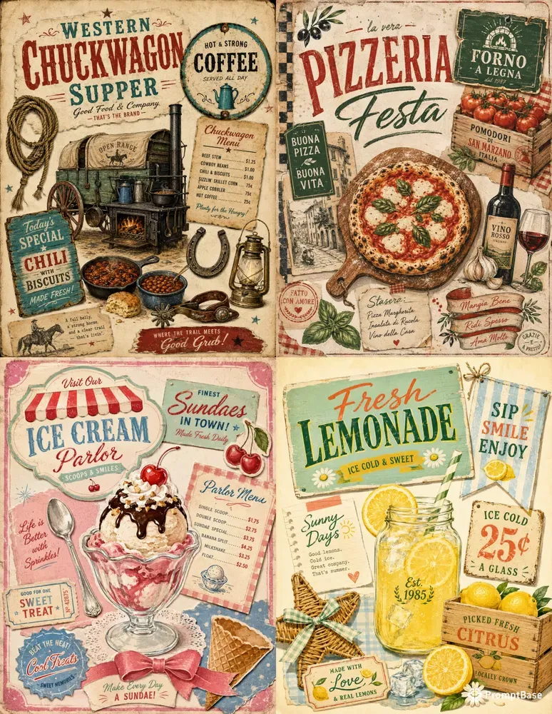 Western Food Ephemera Pages